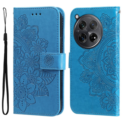 Seven-petal Flowers Embossing Leather Phone Case, For OnePlus 12R, For OnePlus 12, For OnePlus Nord CE3, For OnePlus Nord CE 3 Lite / Nord N30
