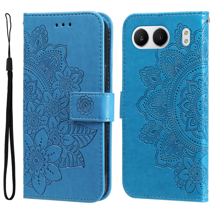 Seven-petal Flowers Embossing Leather Phone Case, For OnePlus Ace 5 Racing / Nord CE5, For OnePlus 13R / Ace 5 / Ace 5 Pro, For OnePlus 13, For OnePlus Nord 4