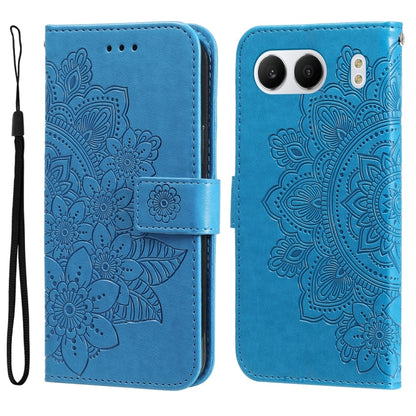 Seven-petal Flowers Embossing Leather Phone Case, For OnePlus Ace 5 Racing / Nord CE5, For OnePlus 13R / Ace 5 / Ace 5 Pro, For OnePlus 13, For OnePlus Nord 4