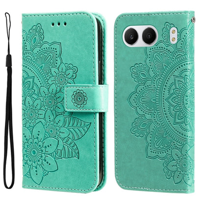 Seven-petal Flowers Embossing Leather Phone Case, For OnePlus Ace 5 Racing / Nord CE5, For OnePlus 13R / Ace 5 / Ace 5 Pro, For OnePlus 13, For OnePlus Nord 4