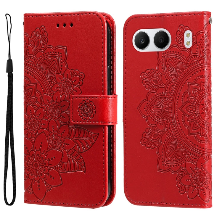Seven-petal Flowers Embossing Leather Phone Case, For OnePlus Ace 5 Racing / Nord CE5, For OnePlus 13R / Ace 5 / Ace 5 Pro, For OnePlus 13, For OnePlus Nord 4
