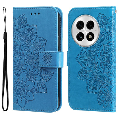 Seven-petal Flowers Embossing Leather Phone Case, For OnePlus Ace 5 Racing / Nord CE5, For OnePlus 13R / Ace 5 / Ace 5 Pro, For OnePlus 13, For OnePlus Nord 4