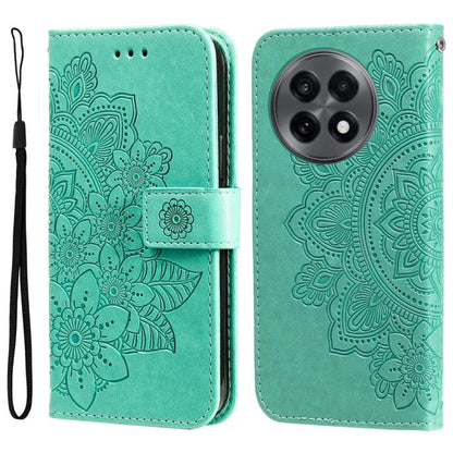Seven-petal Flowers Embossing Leather Phone Case, For OnePlus Ace 5 Racing / Nord CE5, For OnePlus 13R / Ace 5 / Ace 5 Pro, For OnePlus 13, For OnePlus Nord 4
