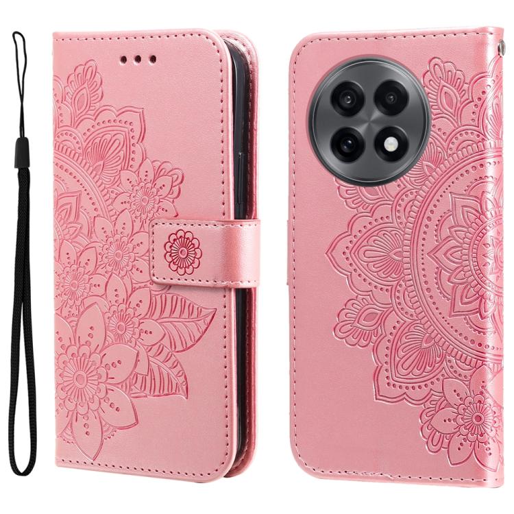 Seven-petal Flowers Embossing Leather Phone Case, For OnePlus Ace 5 Racing / Nord CE5, For OnePlus 13R / Ace 5 / Ace 5 Pro, For OnePlus 13, For OnePlus Nord 4