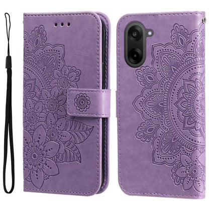 Seven-petal Flowers Embossing Leather Phone Case, For OnePlus Ace 5 Racing / Nord CE5, For OnePlus 13R / Ace 5 / Ace 5 Pro, For OnePlus 13, For OnePlus Nord 4