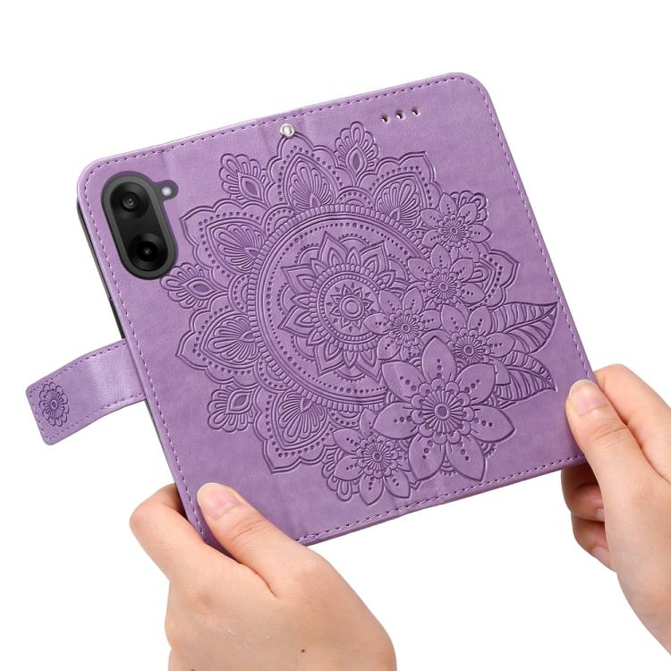Seven-petal Flowers Embossing Leather Phone Case, For OnePlus Ace 5 Racing / Nord CE5, For OnePlus 13R / Ace 5 / Ace 5 Pro, For OnePlus 13, For OnePlus Nord 4
