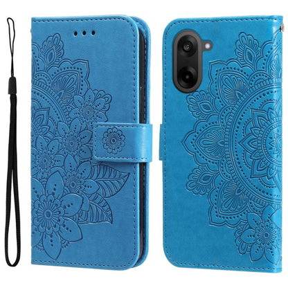 Seven-petal Flowers Embossing Leather Phone Case, For OnePlus Ace 5 Racing / Nord CE5, For OnePlus 13R / Ace 5 / Ace 5 Pro, For OnePlus 13, For OnePlus Nord 4