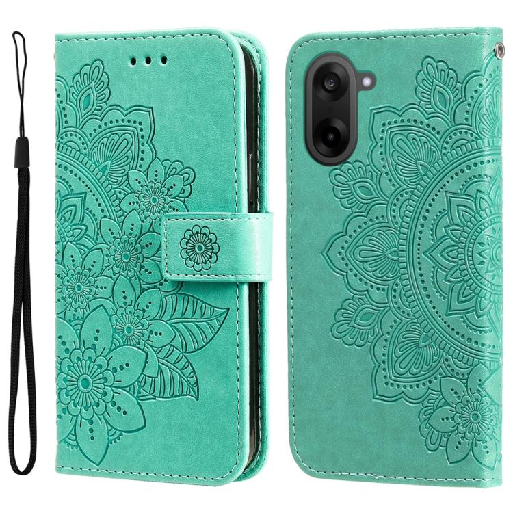 Seven-petal Flowers Embossing Leather Phone Case, For OnePlus Ace 5 Racing / Nord CE5, For OnePlus 13R / Ace 5 / Ace 5 Pro, For OnePlus 13, For OnePlus Nord 4
