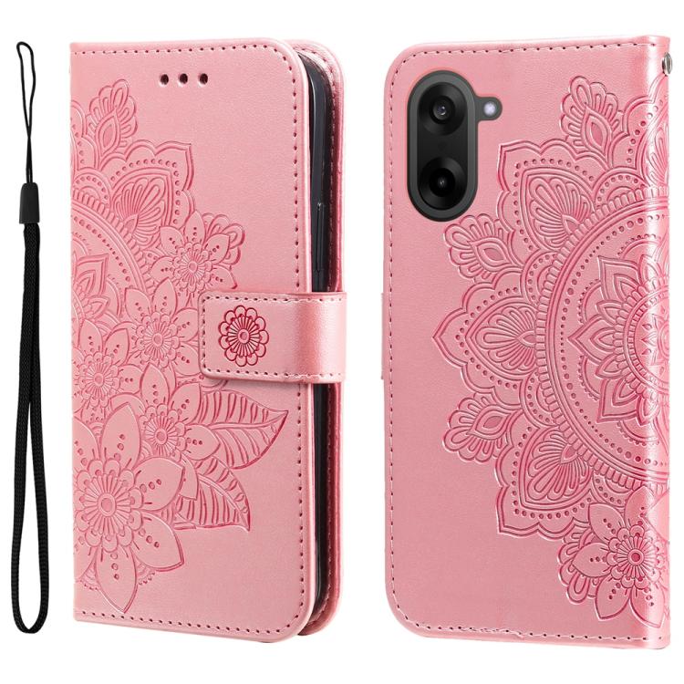 Seven-petal Flowers Embossing Leather Phone Case, For OnePlus Ace 5 Racing / Nord CE5, For OnePlus 13R / Ace 5 / Ace 5 Pro, For OnePlus 13, For OnePlus Nord 4