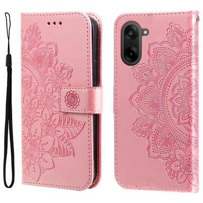 Seven-petal Flowers Embossing Leather Phone Case, For OnePlus Ace 5 Racing / Nord CE5, For OnePlus 13R / Ace 5 / Ace 5 Pro, For OnePlus 13, For OnePlus Nord 4
