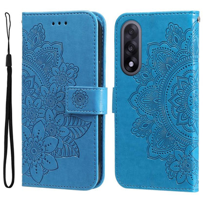 Seven-petal Flowers Embossing Leather Phone Case, For OnePlus Turbo 6V / Turbo 6, For OnePlus Ace 6 / 15R, For OnePlus 15, For OnePlus Ace 5 Ultra / Nord 5