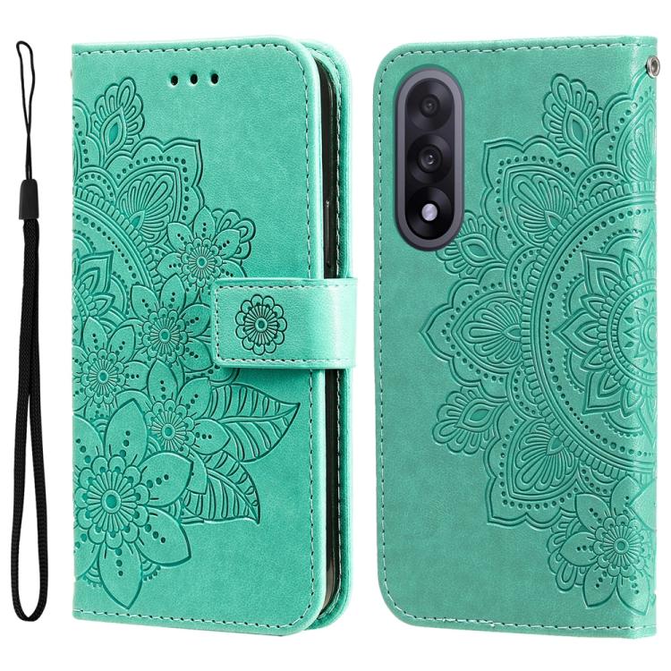 Seven-petal Flowers Embossing Leather Phone Case, For OnePlus Turbo 6V / Turbo 6, For OnePlus Ace 6 / 15R, For OnePlus 15, For OnePlus Ace 5 Ultra / Nord 5