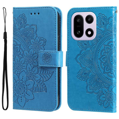 Seven-petal Flowers Embossing Leather Phone Case, For OnePlus Turbo 6V / Turbo 6, For OnePlus Ace 6 / 15R, For OnePlus 15, For OnePlus Ace 5 Ultra / Nord 5