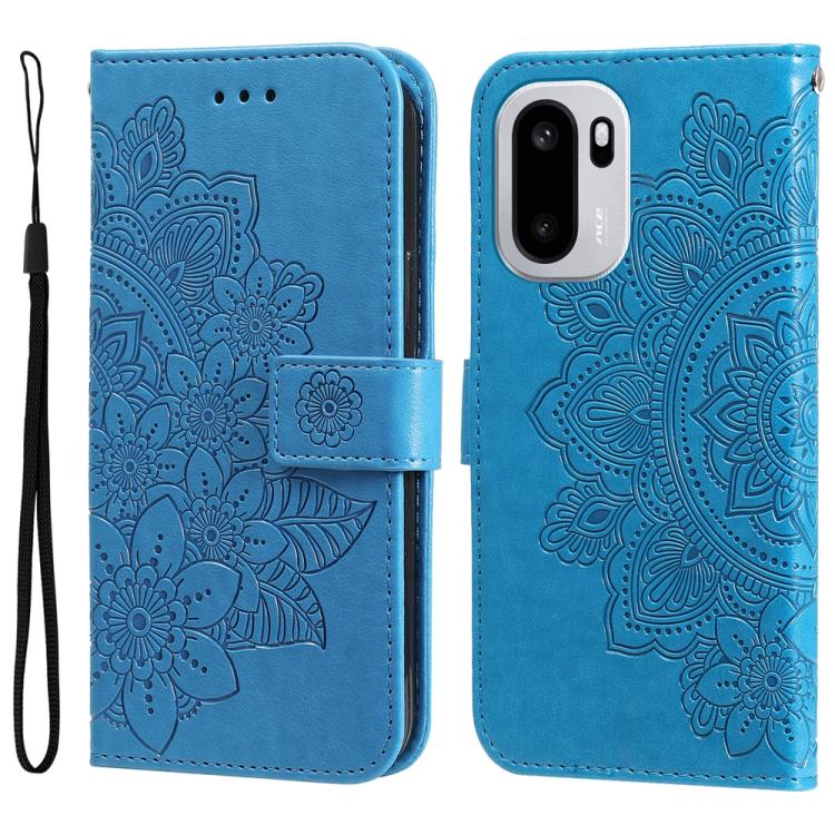 Seven-petal Flowers Embossing Leather Phone Case, For OnePlus Turbo 6V / Turbo 6, For OnePlus Ace 6 / 15R, For OnePlus 15, For OnePlus Ace 5 Ultra / Nord 5