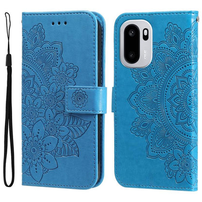 Seven-petal Flowers Embossing Leather Phone Case, For OnePlus Turbo 6V / Turbo 6, For OnePlus Ace 6 / 15R, For OnePlus 15, For OnePlus Ace 5 Ultra / Nord 5