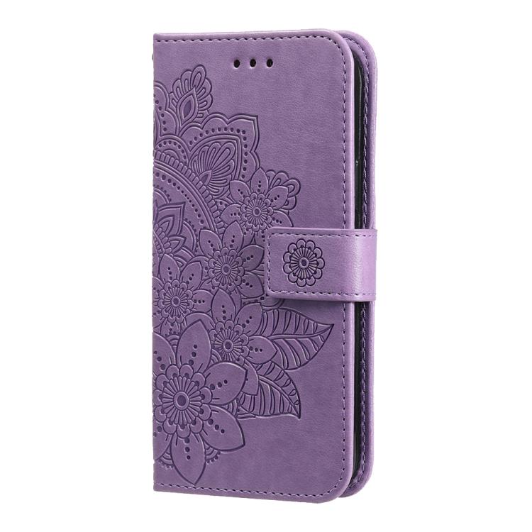 Seven-petal Flowers Embossing Leather Phone Case, For OnePlus Turbo 6V / Turbo 6, For OnePlus Ace 6 / 15R, For OnePlus 15, For OnePlus Ace 5 Ultra / Nord 5