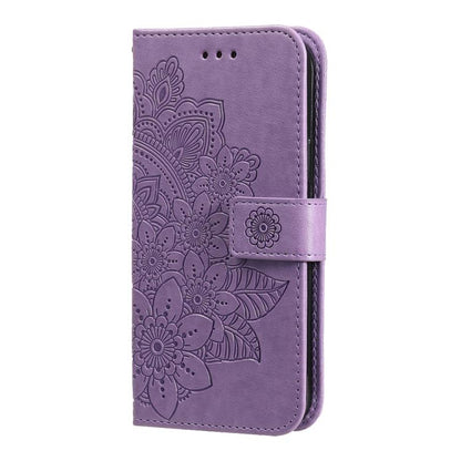 Seven-petal Flowers Embossing Leather Phone Case, For OnePlus Turbo 6V / Turbo 6, For OnePlus Ace 6 / 15R, For OnePlus 15, For OnePlus Ace 5 Ultra / Nord 5