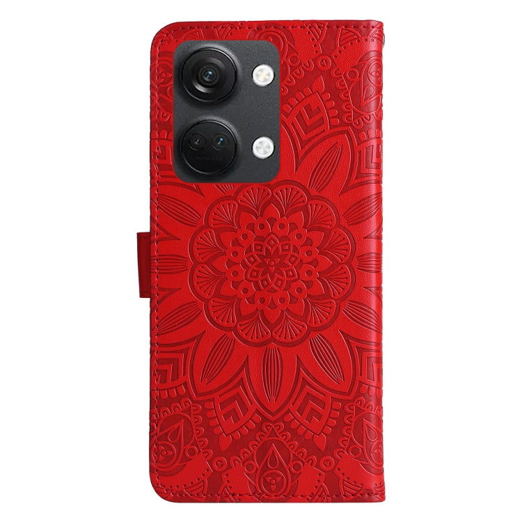 Embossed Sunflower Leather Phone Case, For OnePlus Nord 3 / Ace 2V