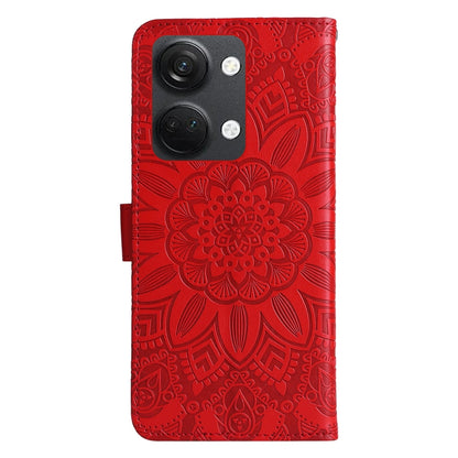 Embossed Sunflower Leather Phone Case, For OnePlus Nord 3 / Ace 2V