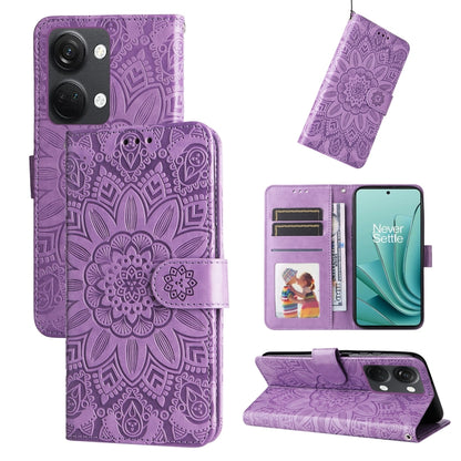 Embossed Sunflower Leather Phone Case, For OnePlus Nord 3 / Ace 2V