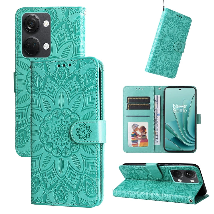 Embossed Sunflower Leather Phone Case, For OnePlus Nord 3 / Ace 2V