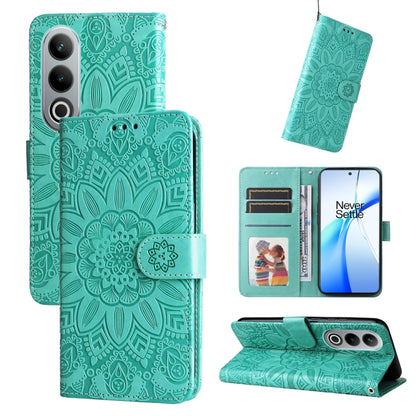 Embossed Sunflower Leather Phone Case, For OnePlus Ace 3 Pro, For OnePlus Nord CE4 Lite, For OnePlus Ace 3V, For OnePlus Nord CE4