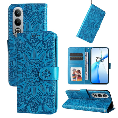 Embossed Sunflower Leather Phone Case, For OnePlus Ace 3 Pro, For OnePlus Nord CE4 Lite, For OnePlus Ace 3V, For OnePlus Nord CE4