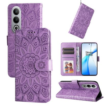 Embossed Sunflower Leather Phone Case, For OnePlus Ace 3 Pro, For OnePlus Nord CE4 Lite, For OnePlus Ace 3V, For OnePlus Nord CE4