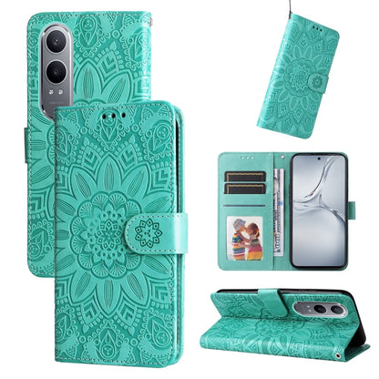 Embossed Sunflower Leather Phone Case, For OnePlus Ace 3 Pro, For OnePlus Nord CE4 Lite, For OnePlus Ace 3V, For OnePlus Nord CE4