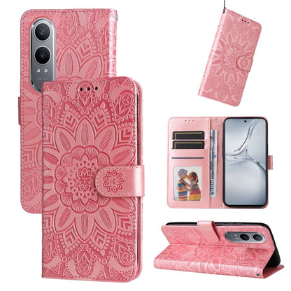 Embossed Sunflower Leather Phone Case, For OnePlus Ace 3 Pro, For OnePlus Nord CE4 Lite, For OnePlus Ace 3V, For OnePlus Nord CE4