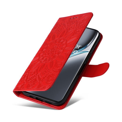 Embossed Sunflower Leather Phone Case, For OnePlus Ace 3 Pro, For OnePlus Nord CE4 Lite, For OnePlus Ace 3V, For OnePlus Nord CE4