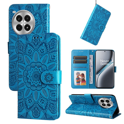 Embossed Sunflower Leather Phone Case, For OnePlus Ace 3 Pro, For OnePlus Nord CE4 Lite, For OnePlus Ace 3V, For OnePlus Nord CE4