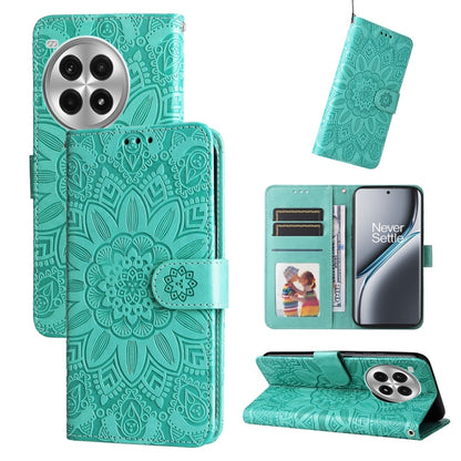 Embossed Sunflower Leather Phone Case, For OnePlus Ace 3 Pro, For OnePlus Nord CE4 Lite, For OnePlus Ace 3V, For OnePlus Nord CE4