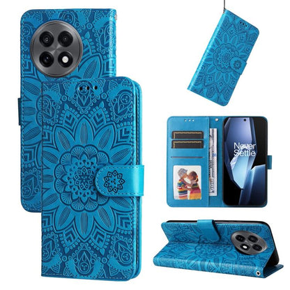 Embossed Sunflower Leather Phone Case, For OnePlus Ace 5 Racing / Nord CE5, For OnePlus 13R / Ace 5 / Ace 5 Pro, For OnePlus 13, For OnePlus Nord 4