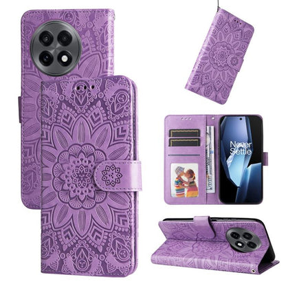 Embossed Sunflower Leather Phone Case, For OnePlus Ace 5 Racing / Nord CE5, For OnePlus 13R / Ace 5 / Ace 5 Pro, For OnePlus 13, For OnePlus Nord 4