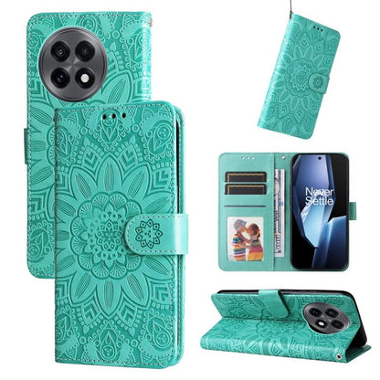 Embossed Sunflower Leather Phone Case, For OnePlus Ace 5 Racing / Nord CE5, For OnePlus 13R / Ace 5 / Ace 5 Pro, For OnePlus 13, For OnePlus Nord 4