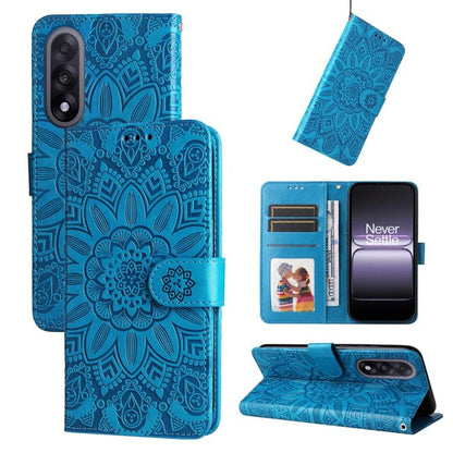 Embossed Sunflower Leather Phone Case, For OnePlus Turbo 6V / Turbo 6, For OnePlus Ace 6 / 15R, For OnePlus 15, For OnePlus Ace 5 Ultra / Nord 5
