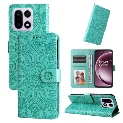 Embossed Sunflower Leather Phone Case, For OnePlus Turbo 6V / Turbo 6, For OnePlus Ace 6 / 15R, For OnePlus 15, For OnePlus Ace 5 Ultra / Nord 5