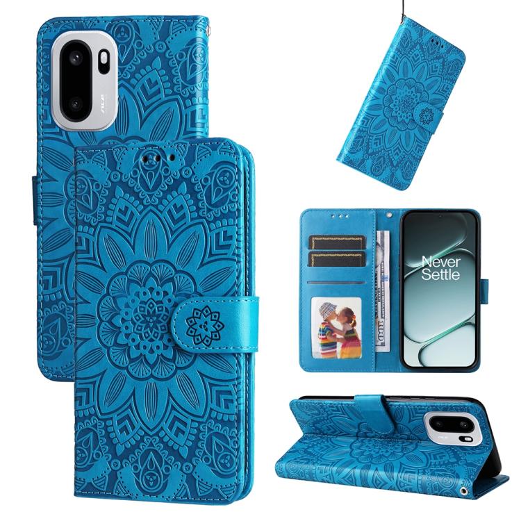 Embossed Sunflower Leather Phone Case, For OnePlus Turbo 6V / Turbo 6, For OnePlus Ace 6 / 15R, For OnePlus 15, For OnePlus Ace 5 Ultra / Nord 5