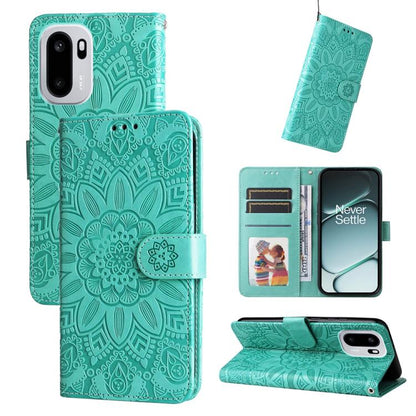 Embossed Sunflower Leather Phone Case, For OnePlus Turbo 6V / Turbo 6, For OnePlus Ace 6 / 15R, For OnePlus 15, For OnePlus Ace 5 Ultra / Nord 5