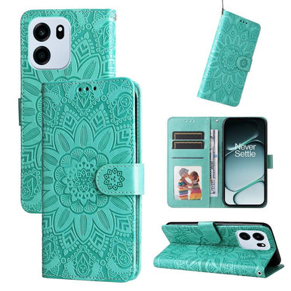 Embossed Sunflower Leather Phone Case, For OnePlus Turbo 6V / Turbo 6, For OnePlus Ace 6 / 15R, For OnePlus 15, For OnePlus Ace 5 Ultra / Nord 5