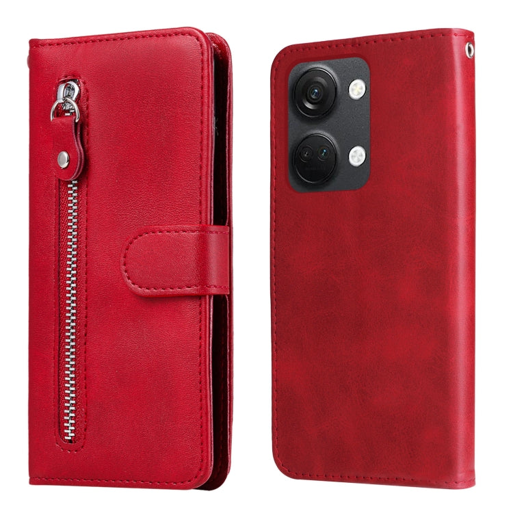 Fashion Calf Texture Zipper Leather Phone Case, For OnePlus Nord 3/Ace 2V
