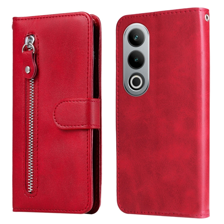 Fashion Calf Texture Zipper Leather Phone Case, For OnePlus Ace 3 Pro, For OnePlus Nord CE4 Lite, For OnePlus Ace 3V, For OnePlus Nord CE4