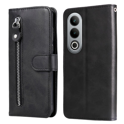 Fashion Calf Texture Zipper Leather Phone Case, For OnePlus Ace 3 Pro, For OnePlus Nord CE4 Lite, For OnePlus Ace 3V, For OnePlus Nord CE4