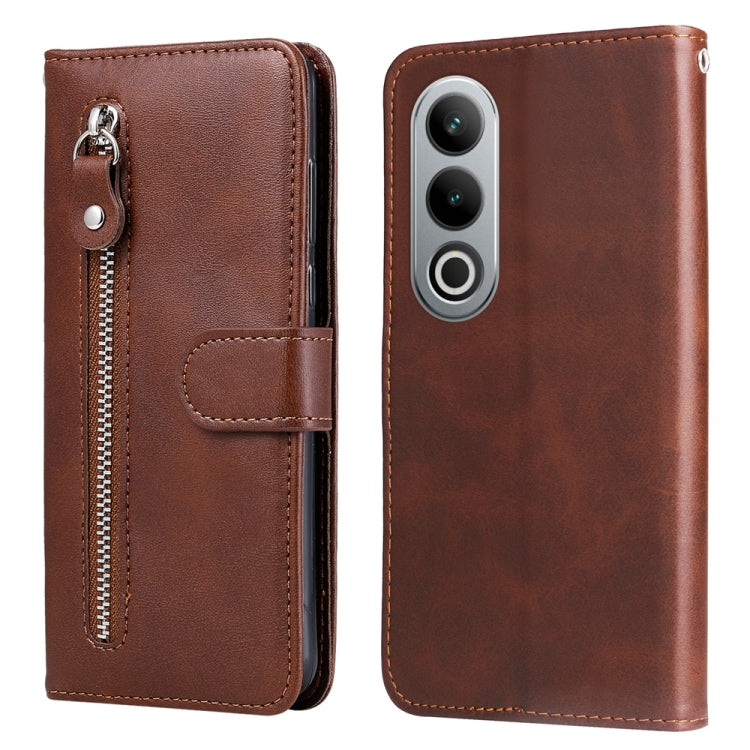 Fashion Calf Texture Zipper Leather Phone Case, For OnePlus Ace 3 Pro, For OnePlus Nord CE4 Lite, For OnePlus Ace 3V, For OnePlus Nord CE4