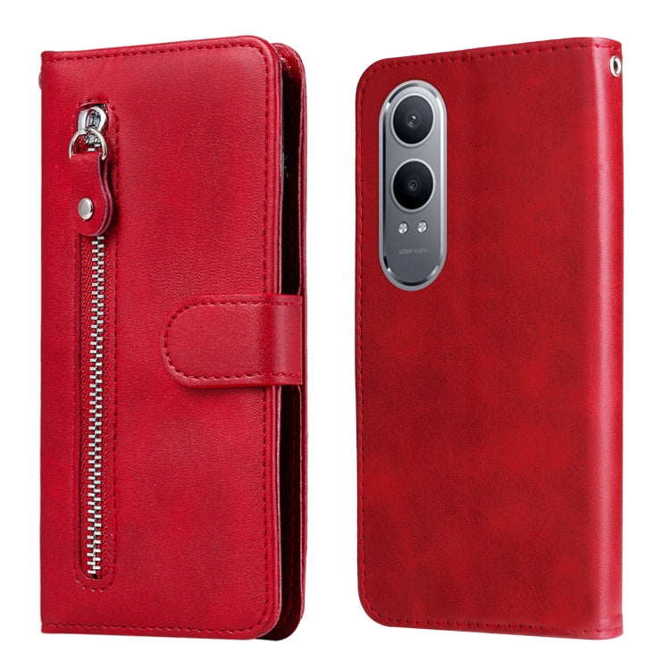 Fashion Calf Texture Zipper Leather Phone Case, For OnePlus Ace 3 Pro, For OnePlus Nord CE4 Lite, For OnePlus Ace 3V, For OnePlus Nord CE4