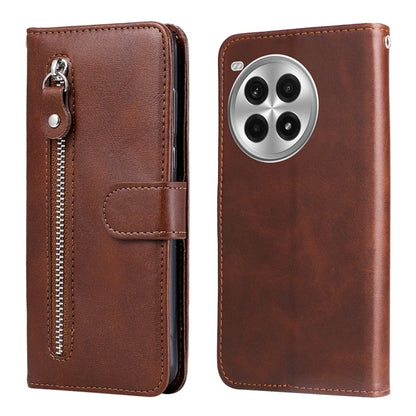 Fashion Calf Texture Zipper Leather Phone Case, For OnePlus Ace 3 Pro, For OnePlus Nord CE4 Lite, For OnePlus Ace 3V, For OnePlus Nord CE4