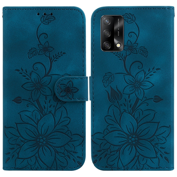 Lily Embossed Leather Phone Case, For OPPO A94 4G / F19 Pro / Reno5 F, For OPPO A94 5G / F19 Pro+ 5G / Reno5 Z, For OPPO A74 5G / A93 5G / A54 5G, For OPPO A74 4G / F19 4G