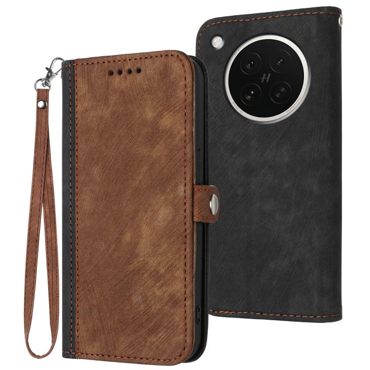 Side Buckle Double Fold Hand Strap Leather Phone Case, For OPPO Find X9 Pro, For OPPO K13 5G, For OPPO Find X8s+, For OPPO Find X8s