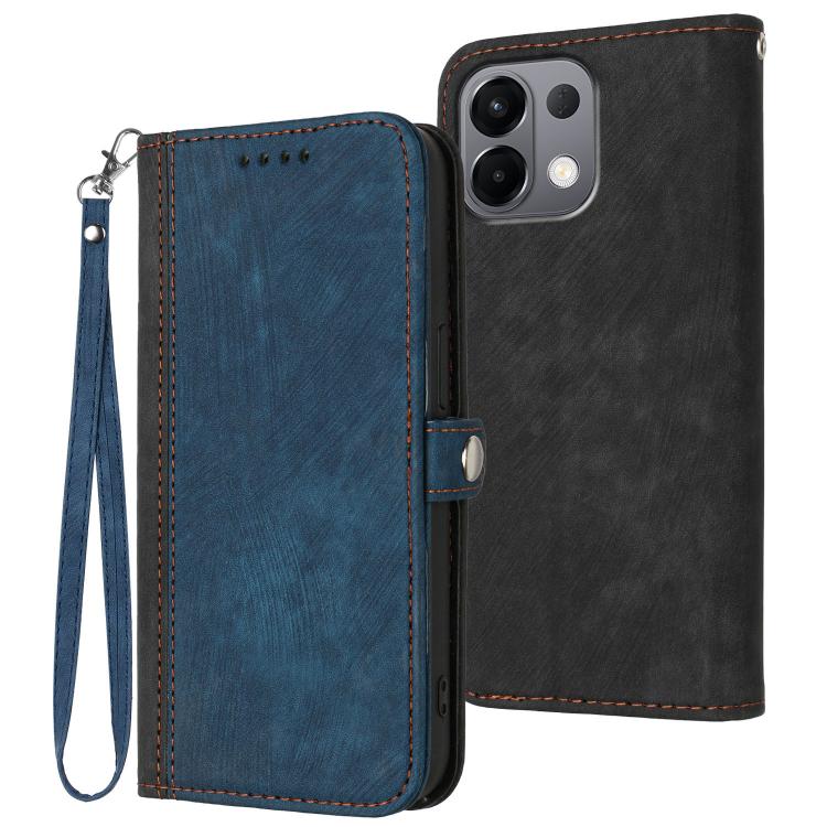 Side Buckle Double Fold Hand Strap Leather Phone Case, For OPPO Find X9 Pro, For OPPO K13 5G, For OPPO Find X8s+, For OPPO Find X8s